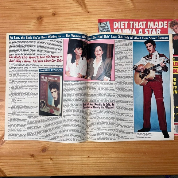 VINTAGE 1987 ELVIS MAGAZINE TABLOID National Enquirer/Star Ephemera Memorabilia - Picture 4 of 6